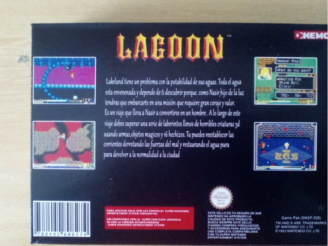 LAGOON SUPER NINTENDO SNES