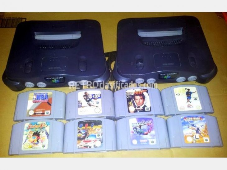 Pack 2 consolas Nintendo 64 + 8 juegos 1