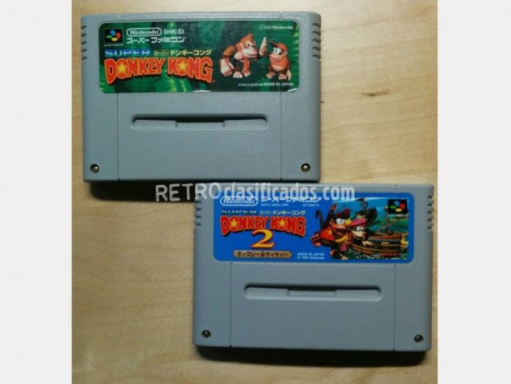 Pack 2 cartuchos Donkey Kong SFC 1