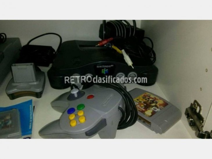 Consola Nintendo64 con extras