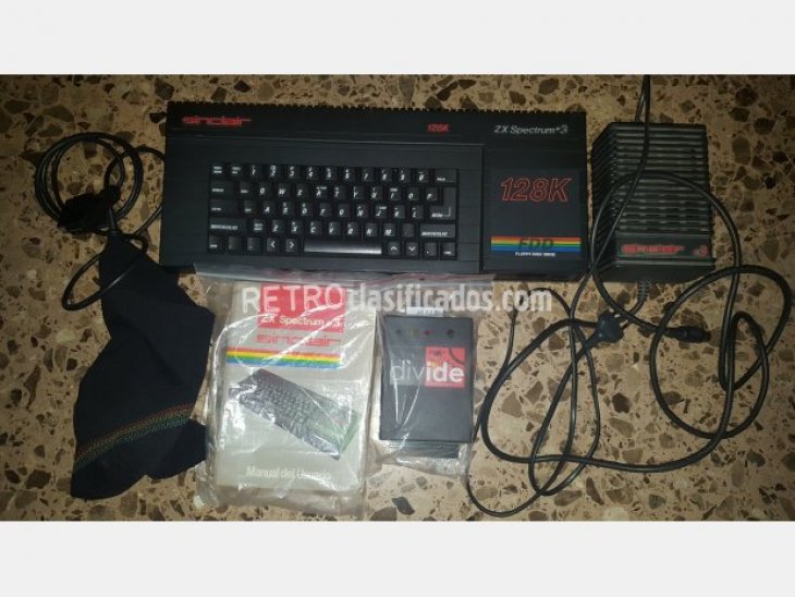 Ordenador Spectrum +3,cables,manual,..