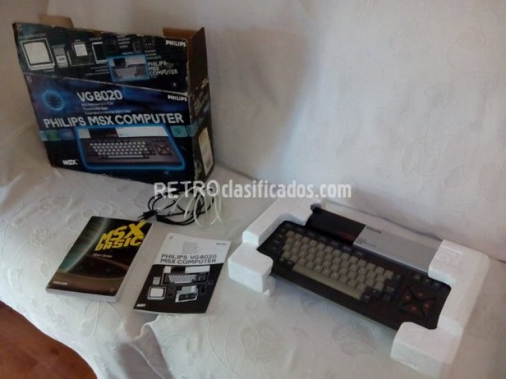 MSX1 + caja + libros+ cartucho 1