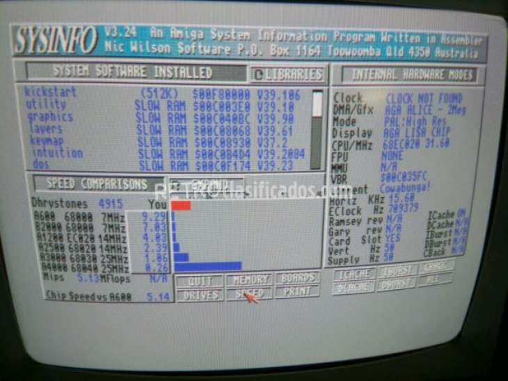 Amiga 1200 + ACA 1221 6