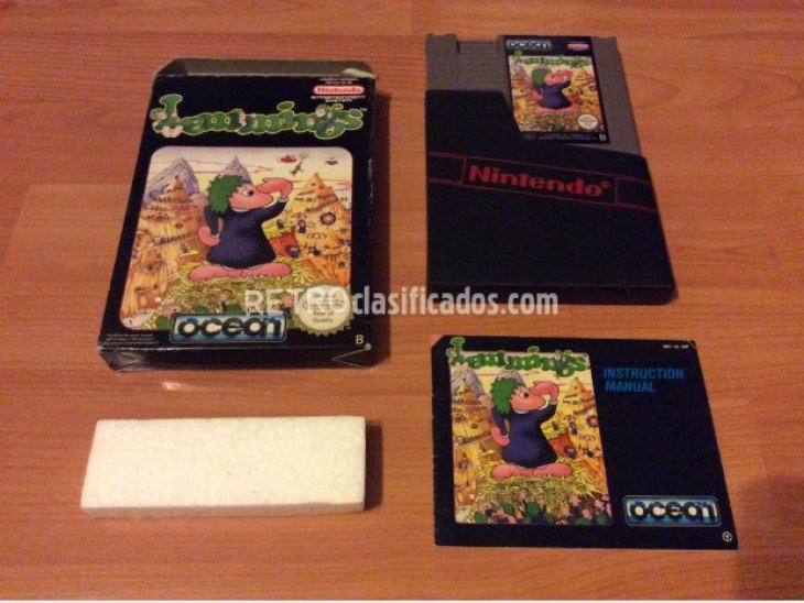 Lemmings juego orginal Nintendo NES 1