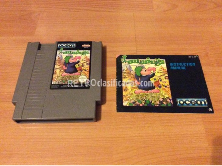 Lemmings juego orginal Nintendo NES 2