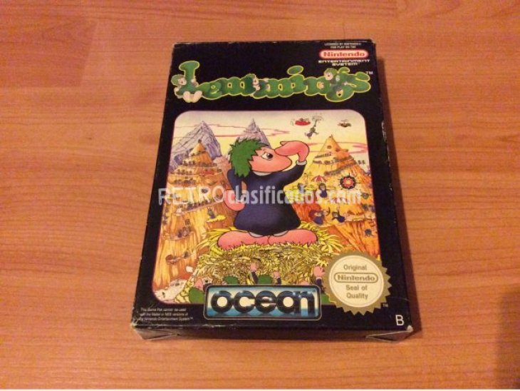 Lemmings juego orginal Nintendo NES 4