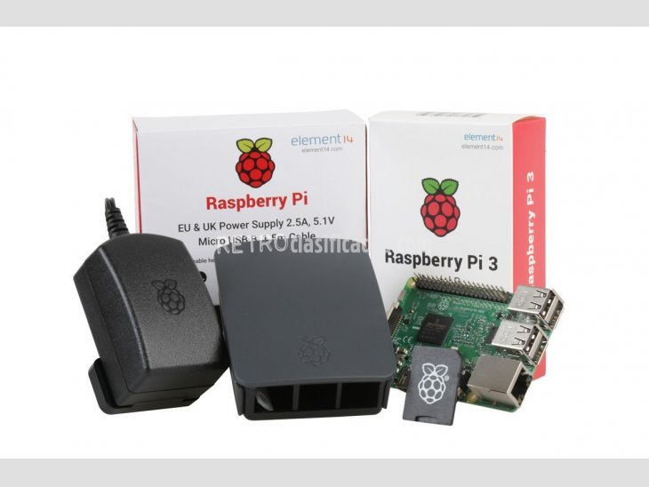 kit Raspberry Pi 3 modelo B, ideal para retropie y arcades