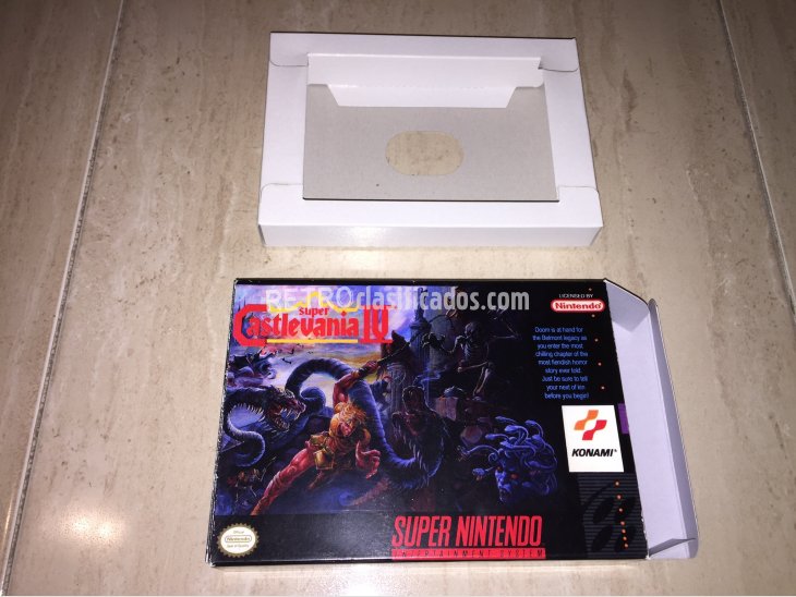 Super Castlevania IV Super Nintendo caja repro 1