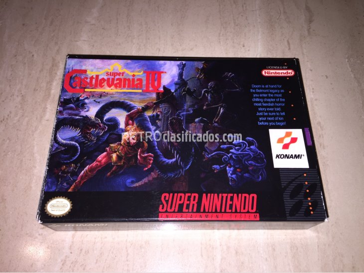 Super Castlevania IV Super Nintendo caja repro 2