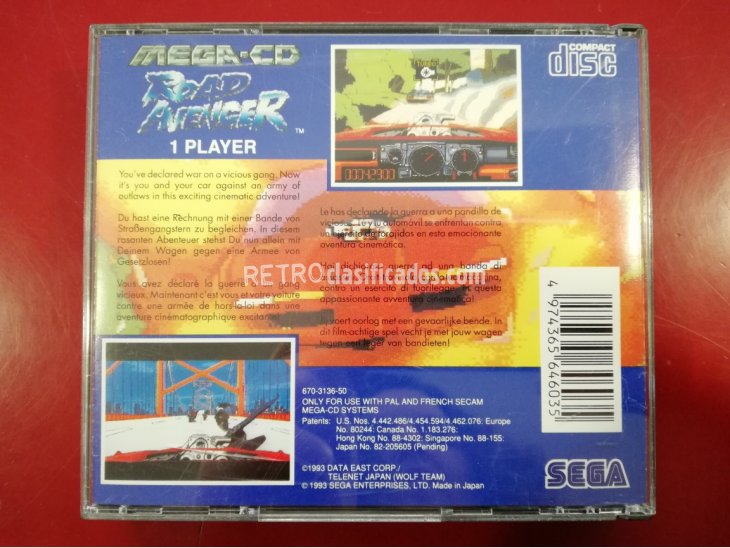 JUEGO PARA SEGA MEGA-CD ROAD AVENGER 3