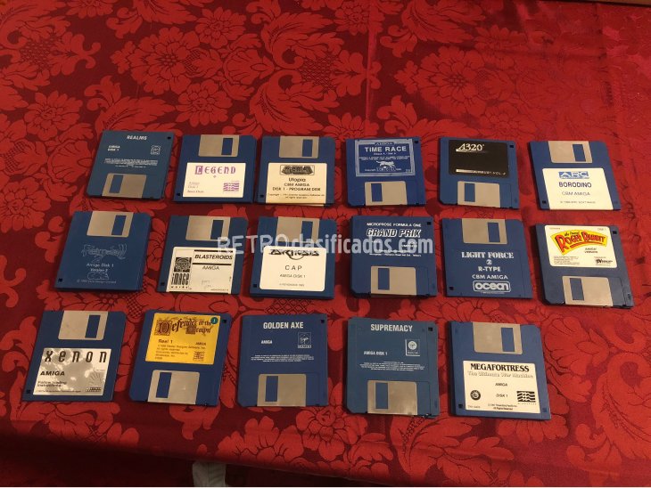 16 juegos Amiga (sin caja)