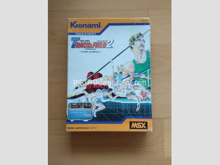 Caja juego MSX Track And Field 2 Konami 1984 1