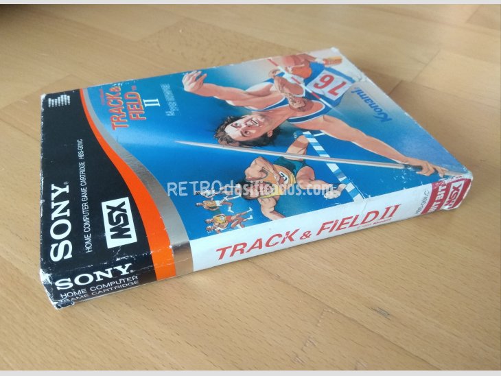 Caja juego MSX Track And Field 2 Versión Sony Konami 3