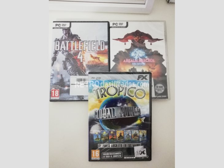 PACK 3 JUEGOS PC PRECINTADOS  1