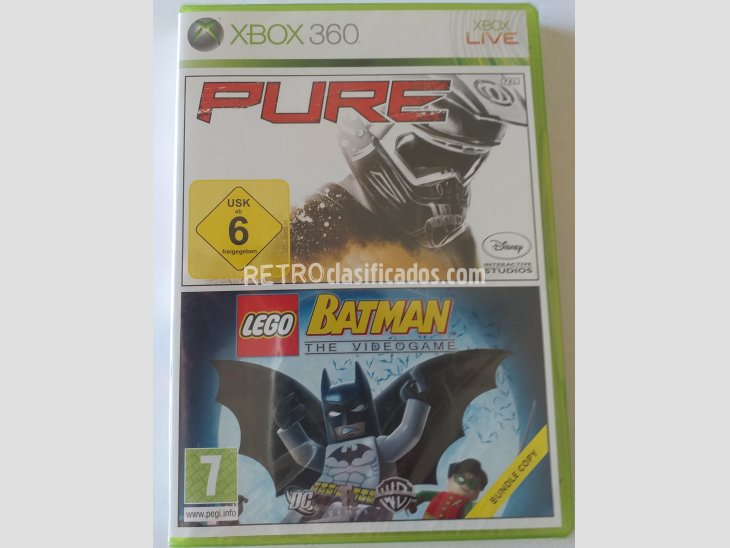 JUEGO XBOX 360 PURE + LEGO BATMAN 2 EN 1  1