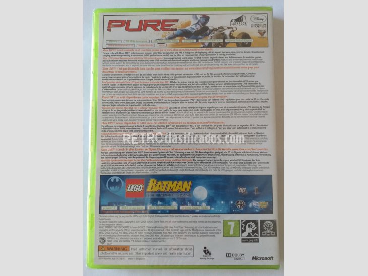 JUEGO XBOX 360 PURE + LEGO BATMAN 2 EN 1  2