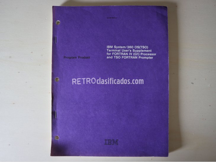 IBM System/360 OS/TSO). FORTRAN supplement 1