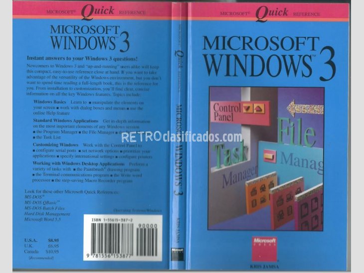 Libro MICROSOFT WINDOWS 3 Quick Reference 1