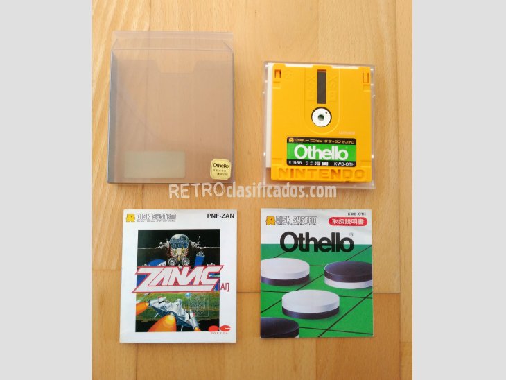 Juego Famicom Disk Zanac + Othelo 3