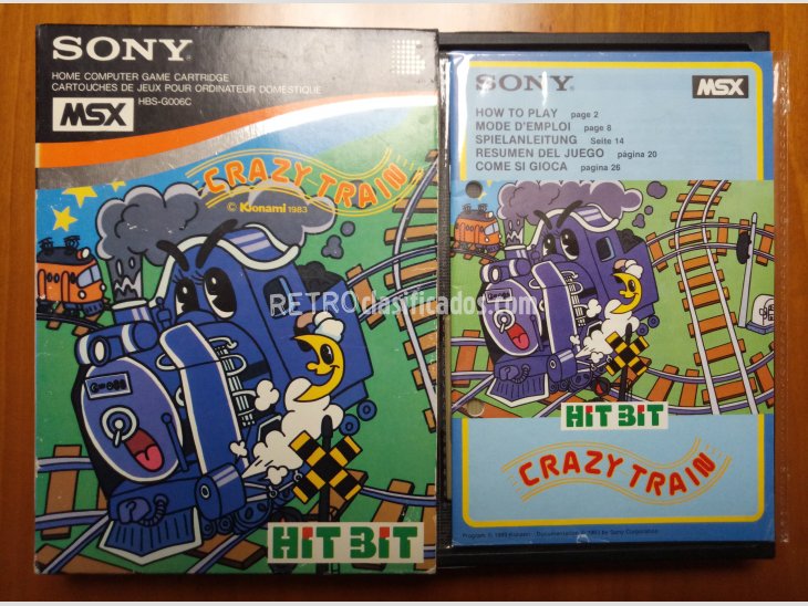 Juego MSX Crazy Train de Konami para HIT BIT de Sony 2