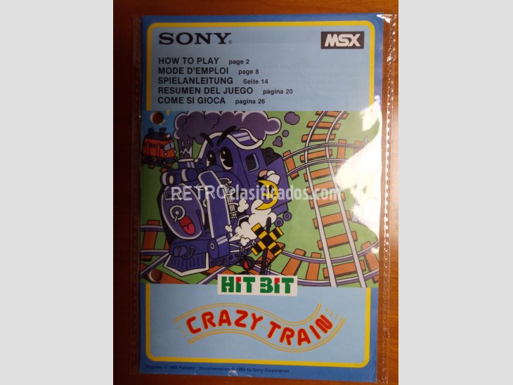 Juego MSX Crazy Train de Konami para HIT BIT de Sony 5