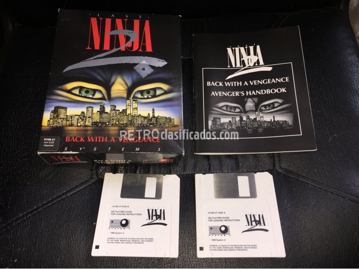 Last Ninja 2juego original Atari ST 1