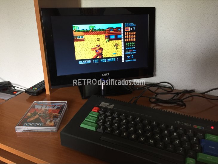 Operation Wolf juego original Amstrad 3