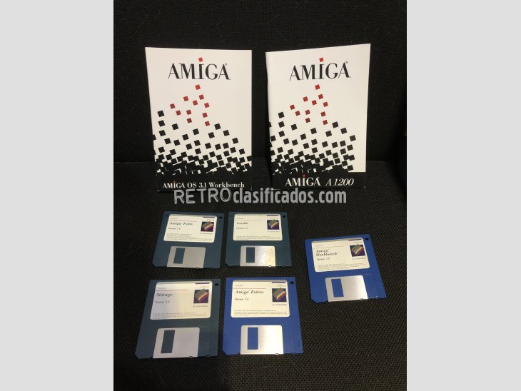 commodore Amiga OS 3.0 y libros 3.1