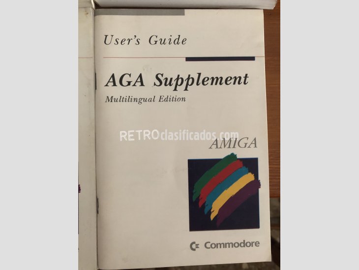 6x Libros Commodore Amiga AREXX DOS WORKBENCH AGA 2