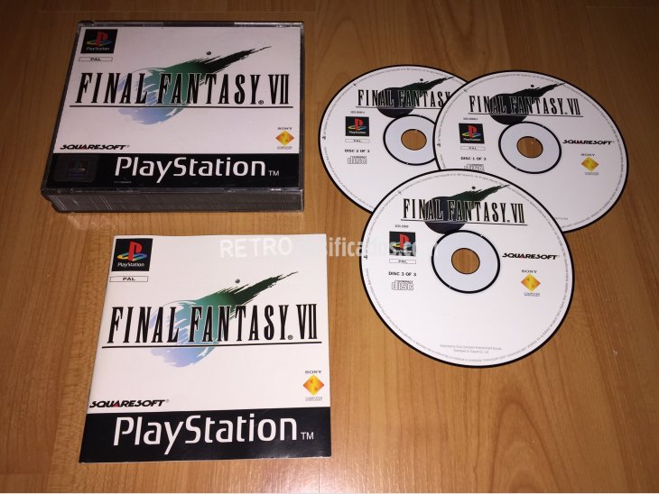 Final Fantasy VII juego original Pal España PSX 1