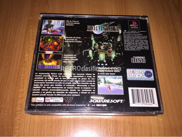 Final Fantasy VII juego original Pal España PSX 4