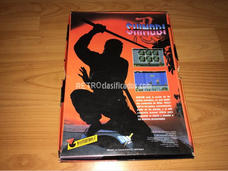 Shinobi juego original Spectrum 5