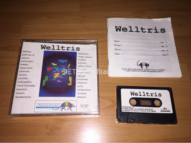 Welltris juego original Spectrum 1