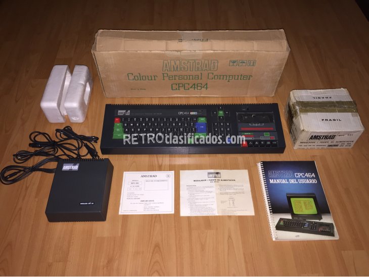 Amstrad CPC464 Ordenador original completo 1
