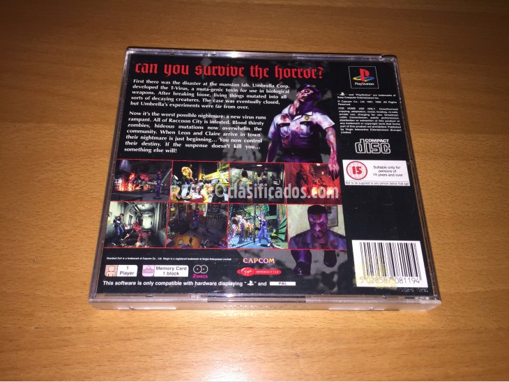 Resident Evil 2 juego original PlayStation 3