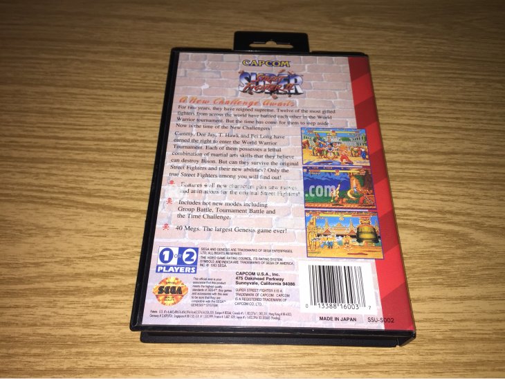 Super Street Fighter 2 Mega Drive Genesis 4