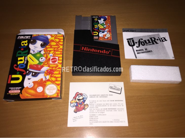 Ufouria juego original Nintendo NES 1