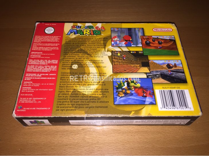 Super Mario 64 juego original Nintendo 64 4