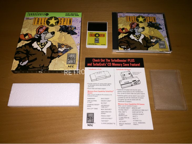 Tale Spin juego original Turbografx 16 1