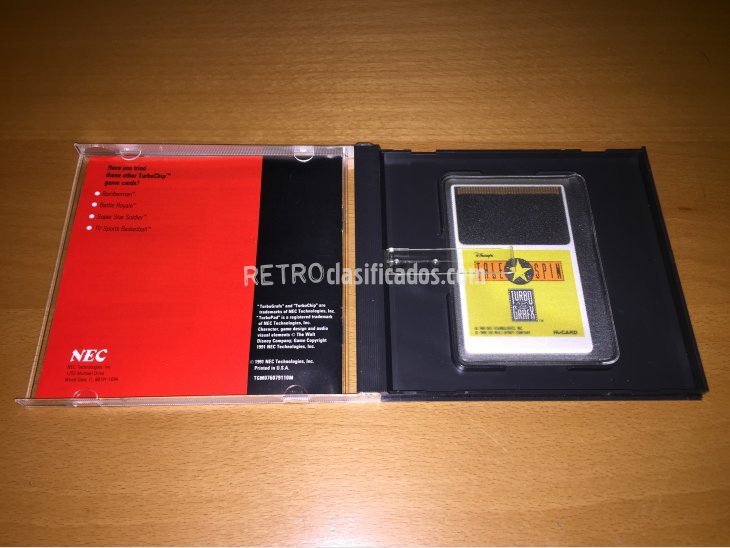 Tale Spin juego original Turbografx 16 2