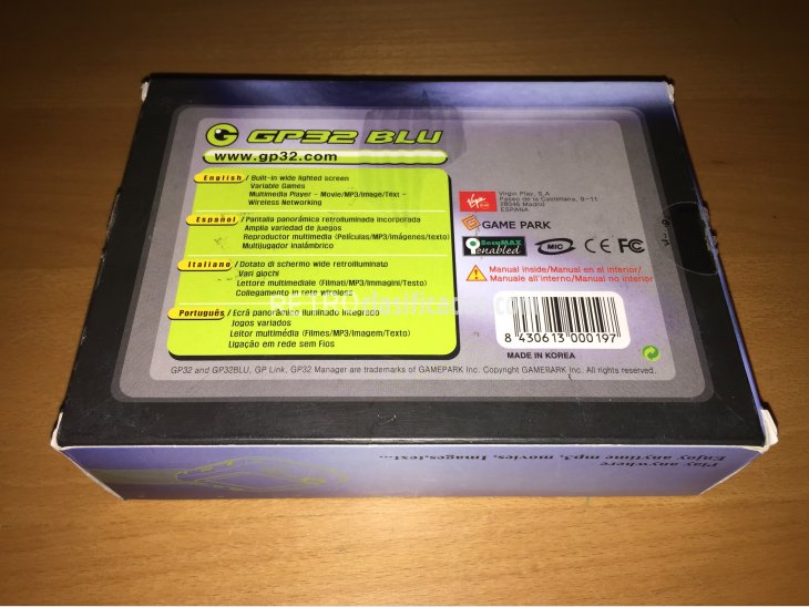 GP32 BLU consola portatil original 5