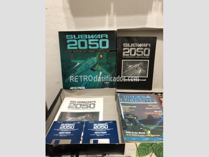Juegos Commodore Amiga Gunship y Subwar 2050 2