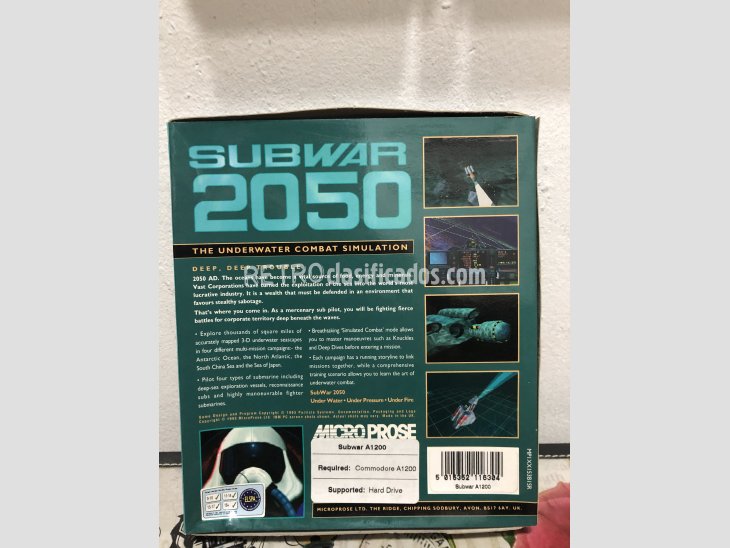 Juegos Commodore Amiga Gunship y Subwar 2050 3