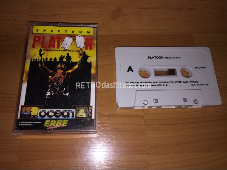 Platoon juego original Spectrum 1