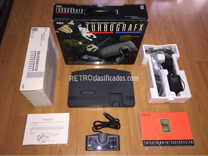 Turbografx 16 PC Engine consola original completa 1