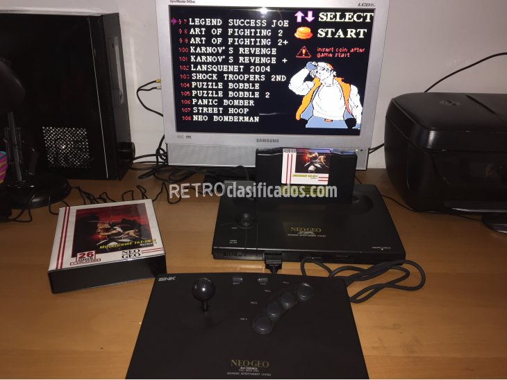 Neo Geo AES consola original completa SNK 5
