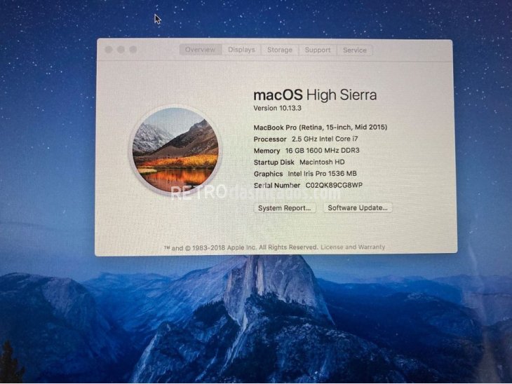 MacBook Pro de 15 pulgadas 2015 16 GB de RAM, 512 SSD 3