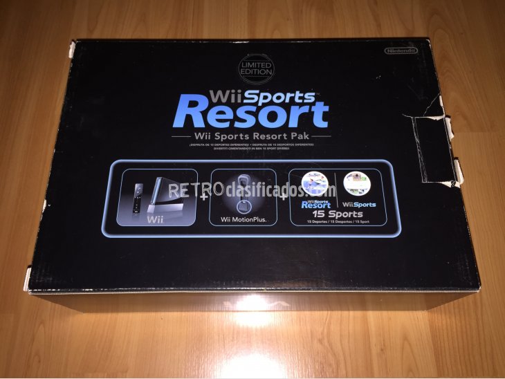 Wii con Wii Sports y Wii Sports Resorts 2