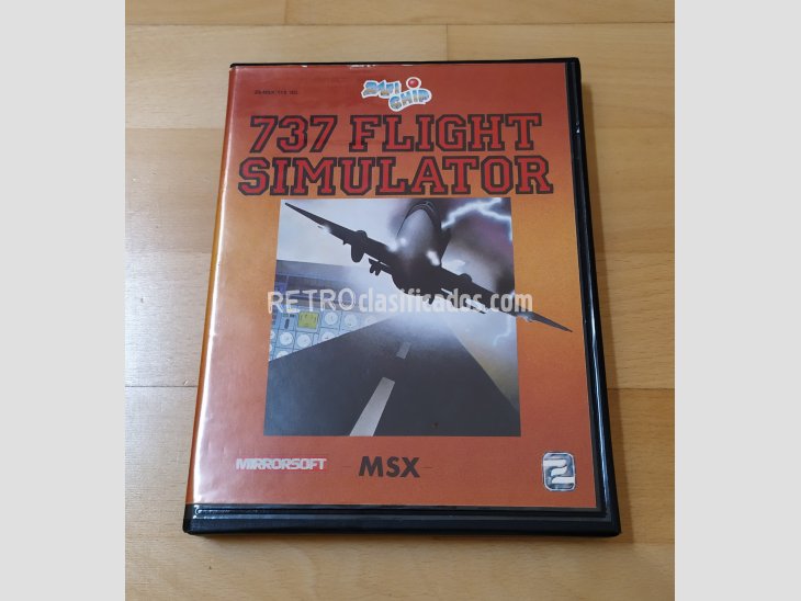 Juego MSX 737 Flight Simulator Salamander Soft 1