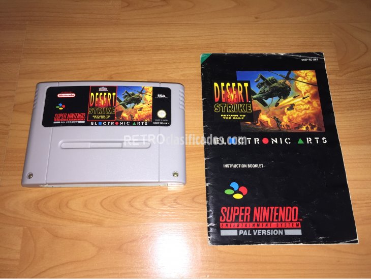 Desert Strike Juego Original Super Nintendo 3